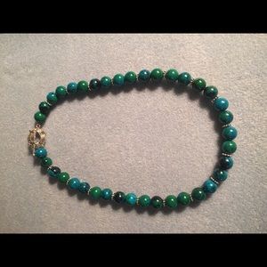 Handmade Chrysocolla necklace